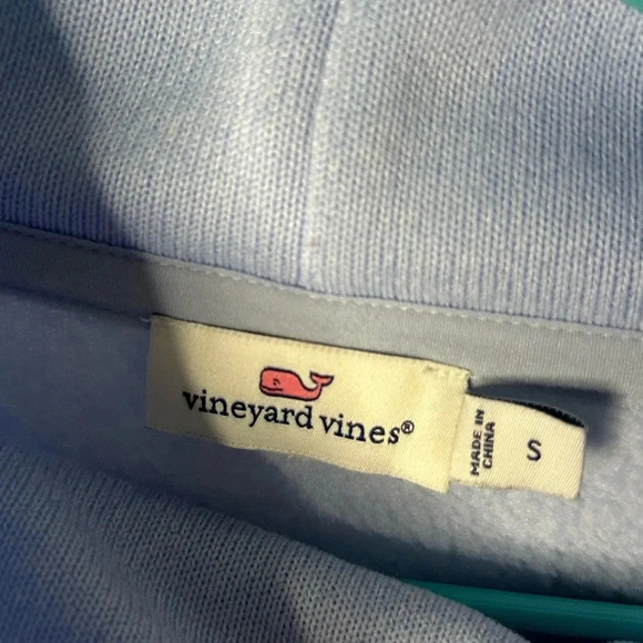 Vineyard Vines funnel neck relaxed shep shirt periwinkle blue soft women’s small - Picture 3 of 3
